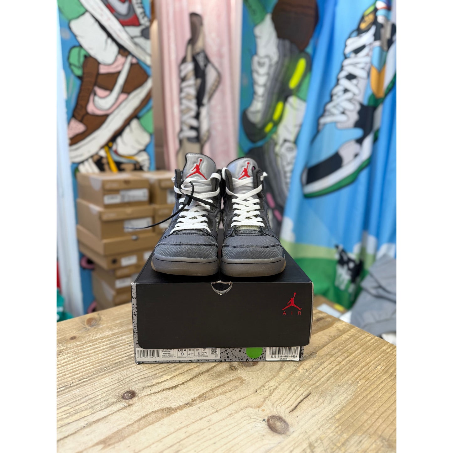 Jordan 5 Off White Muslin UK 8