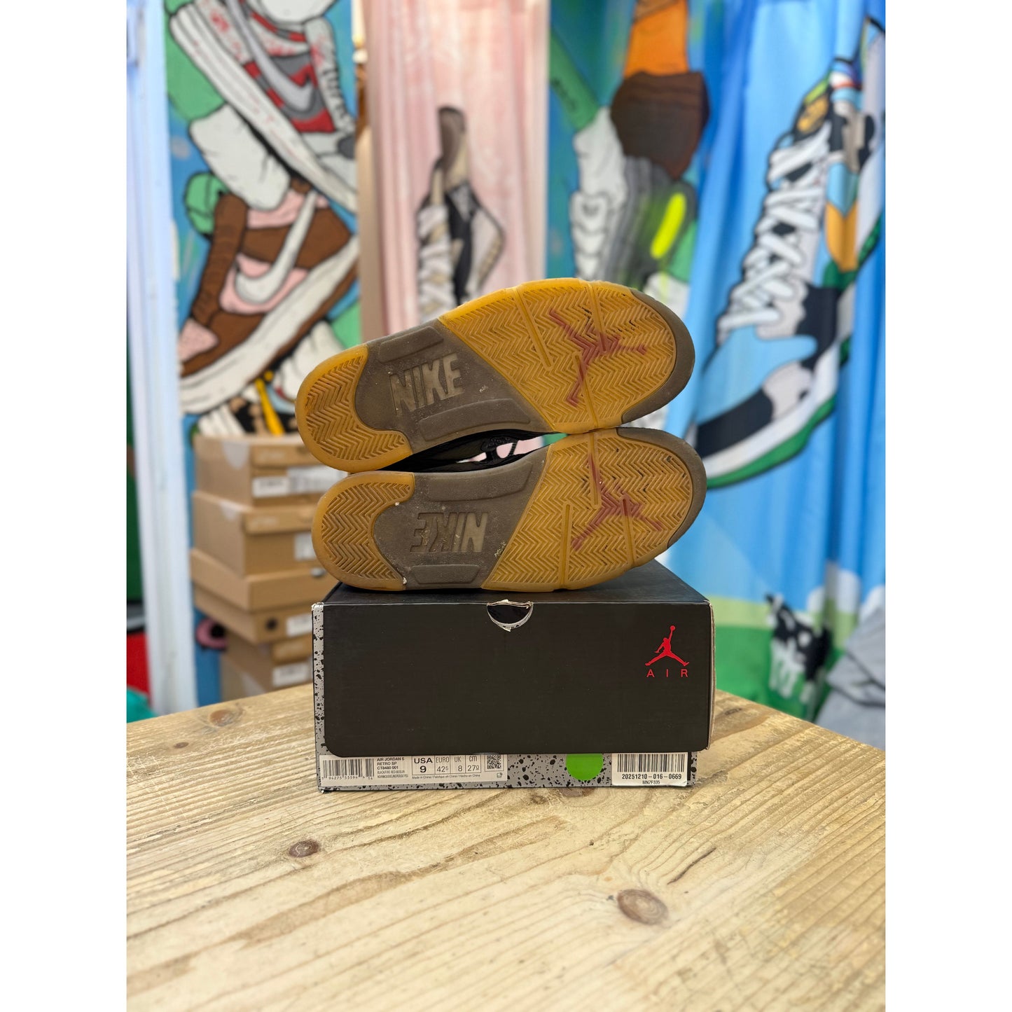 Jordan 5 Off White Muslin UK 8