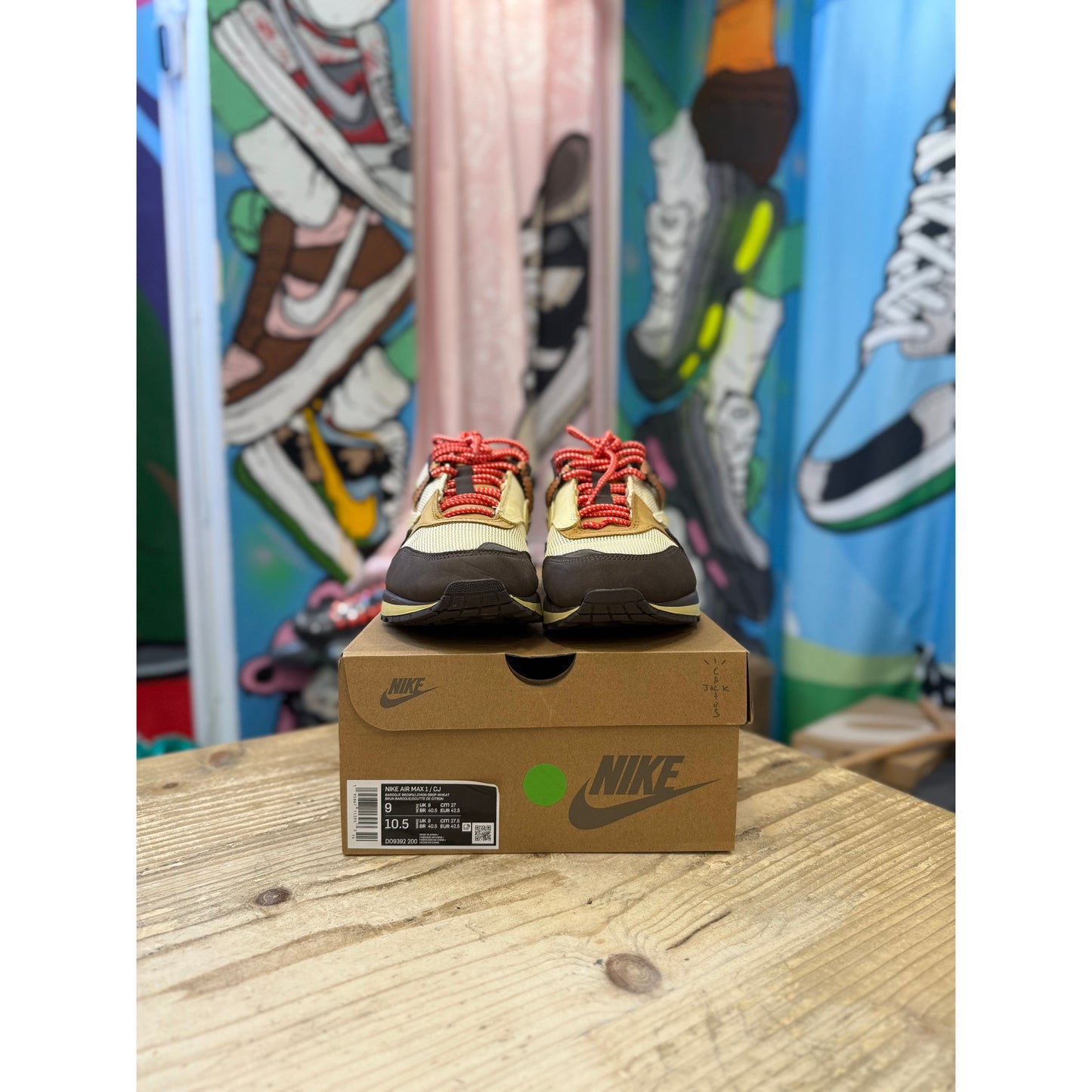 Nike Air Max 1 Travis Scott Baroque Brown UK 8