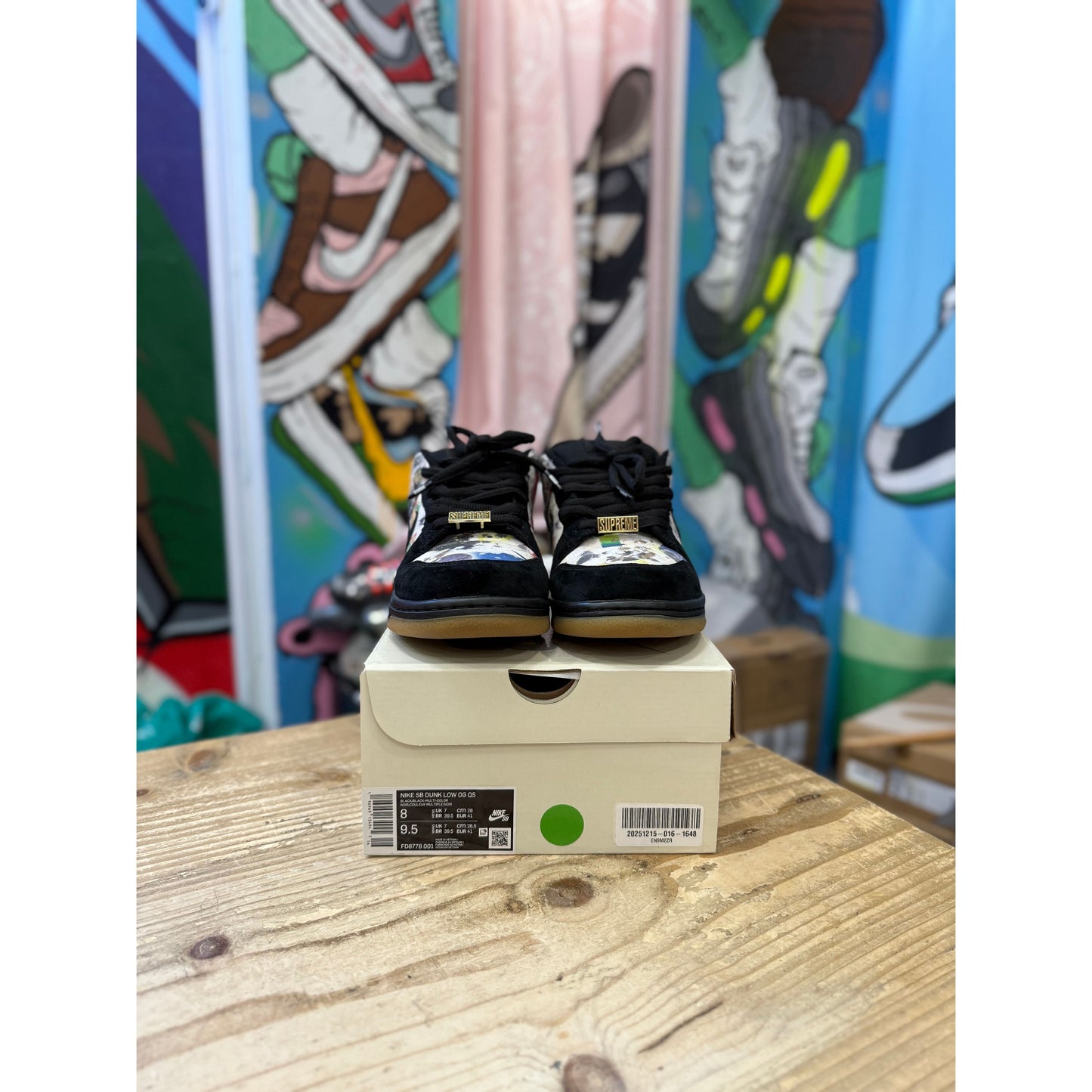 Nike SB Dunk Low Supreme Rammellzee UK 7