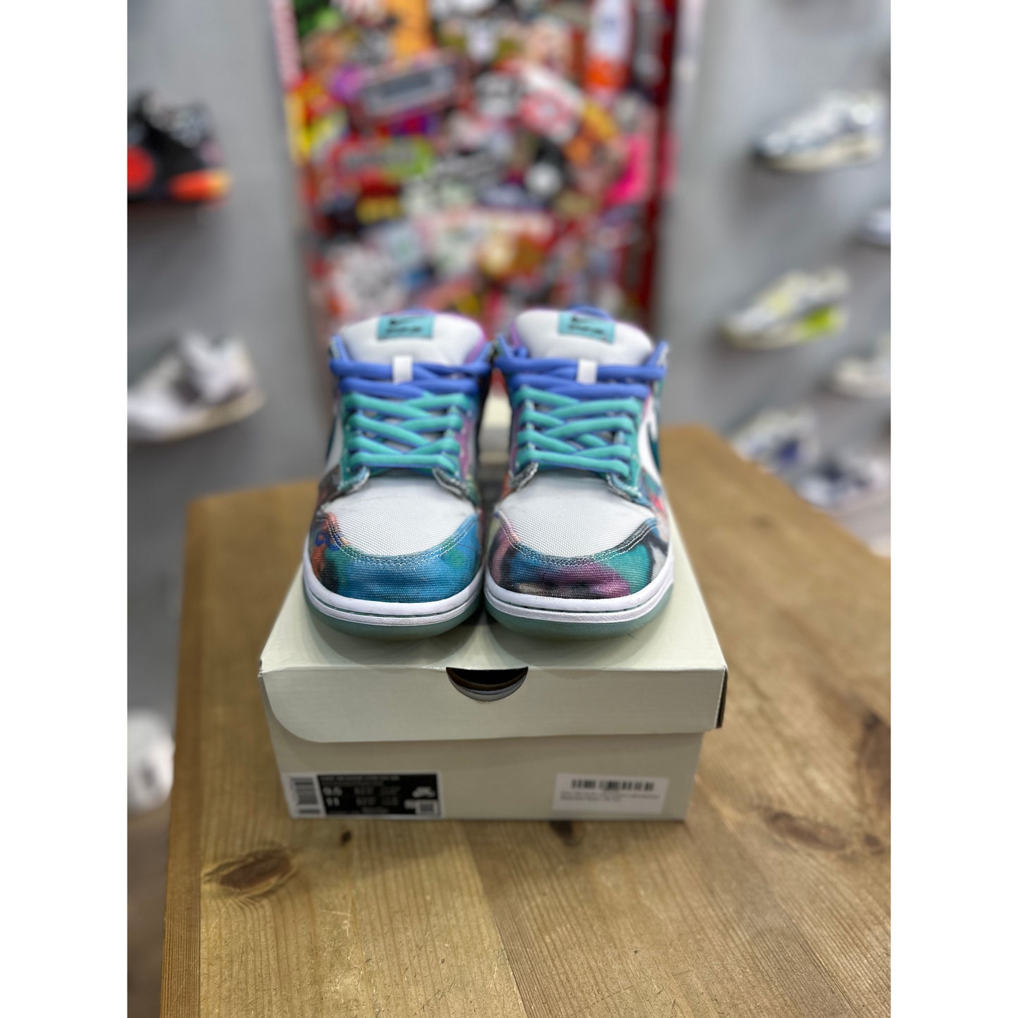 Nike SB Dunk Low Futura Laboratories Bleached Aqua UK 8.5