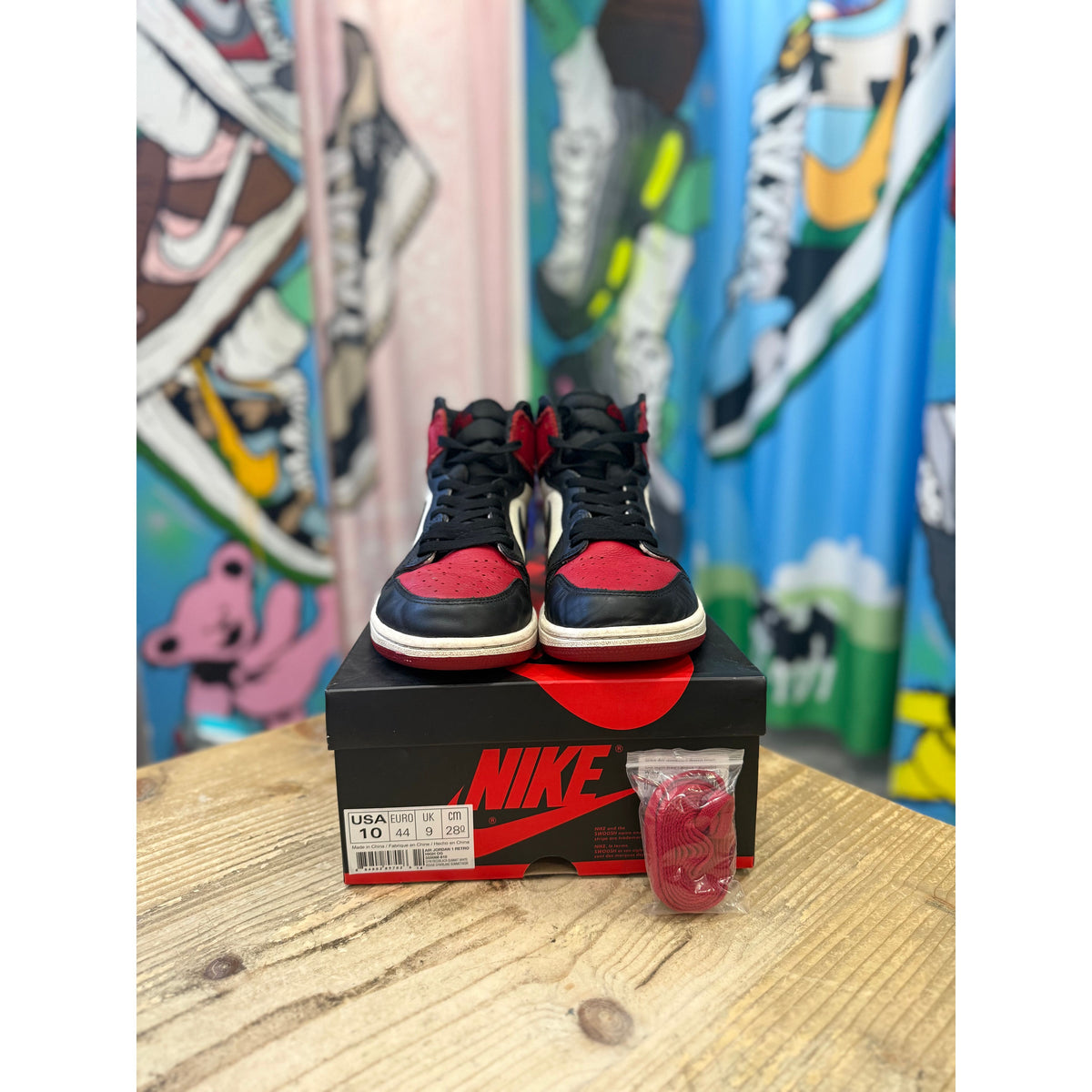 Jordan 1 High Bred Toe UK 9