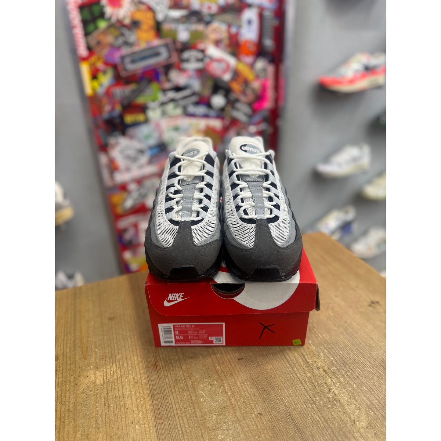 NIKE AIR MAX 95 JEWEL SWOOSH GREY UK7