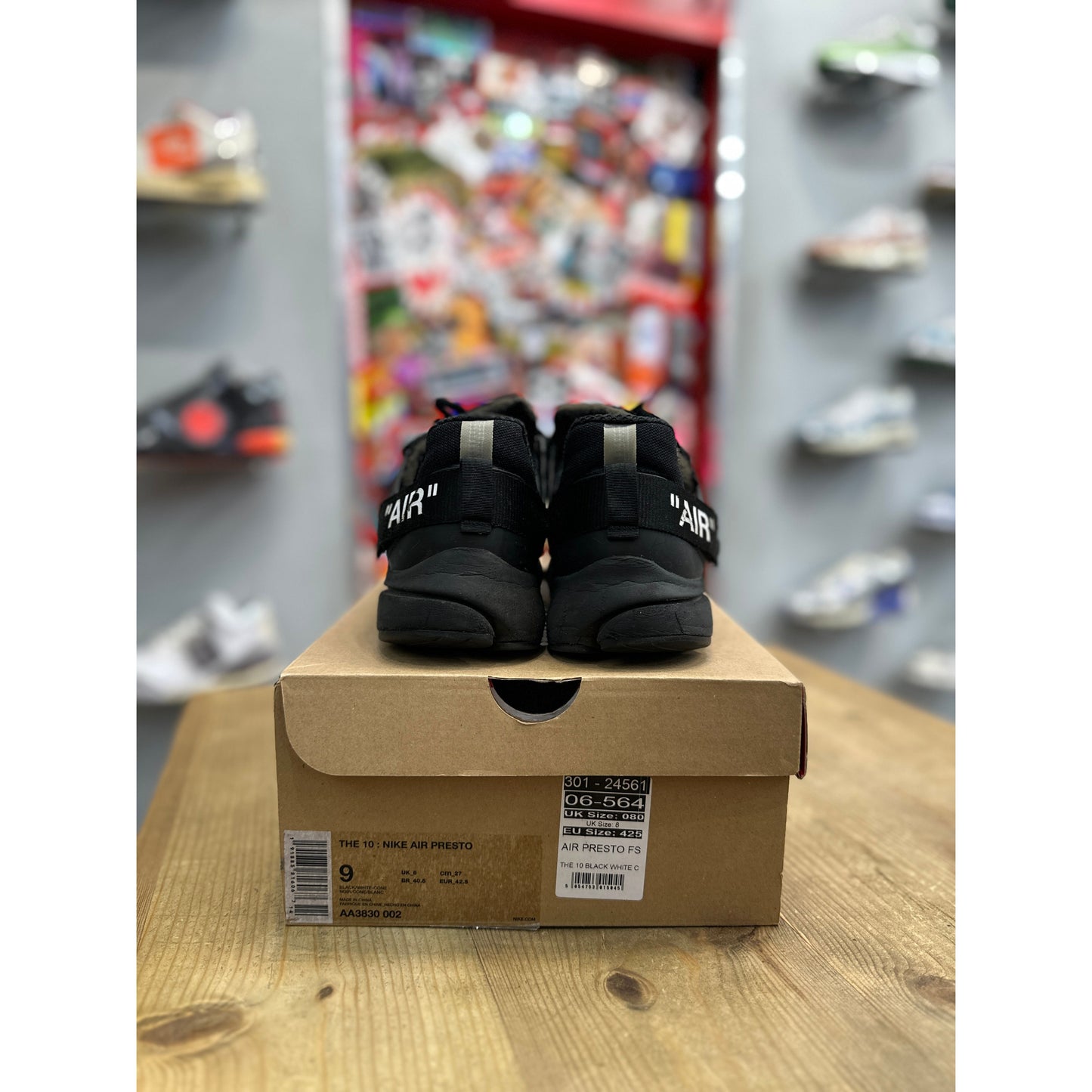 Nike Air Presto Off-White Black (2018) UK 8