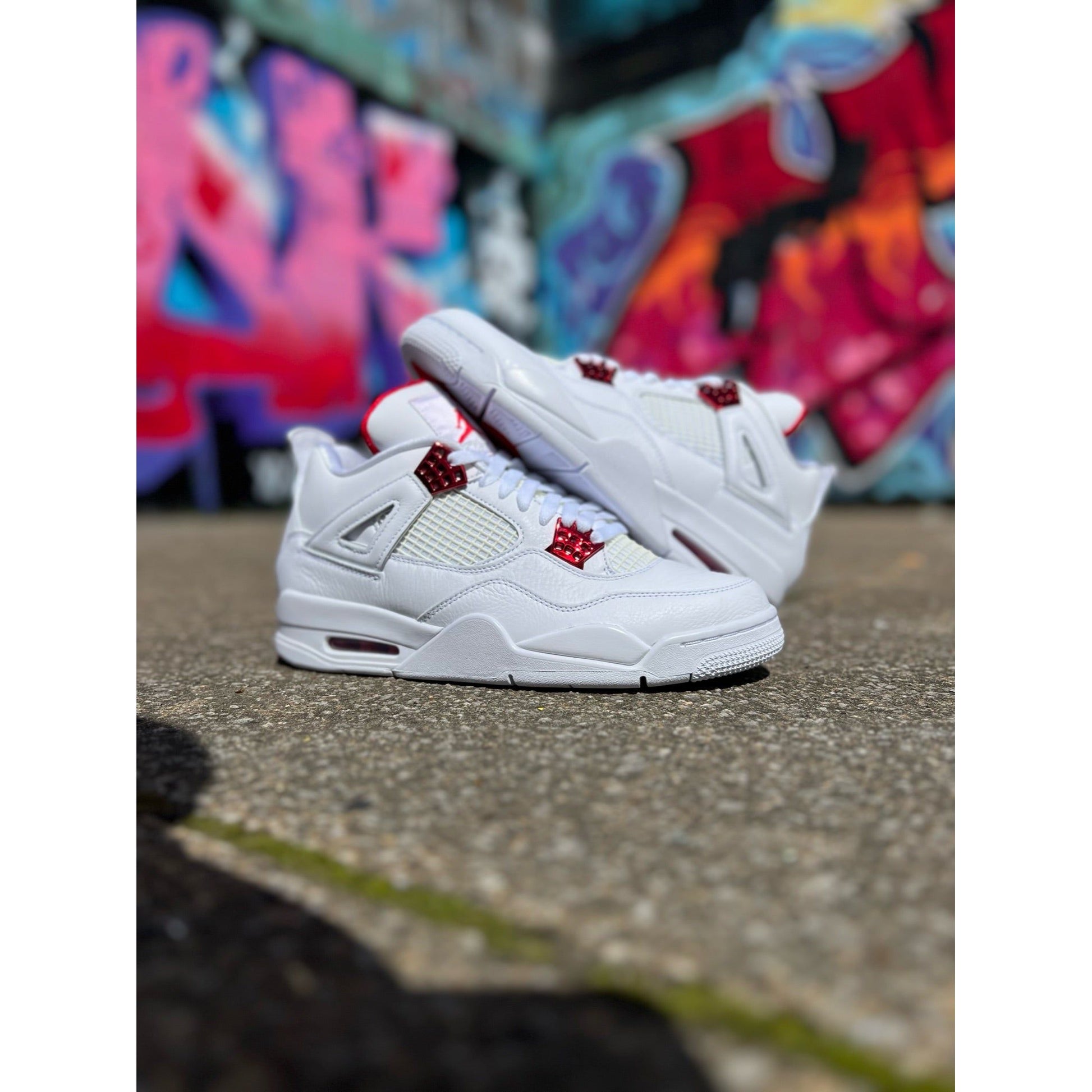 Jordan 4 Retro Metallic Red by Jordan's in Shoes. Available at KershKicks for £600.00. A must-have for fans of Jordan's looking to elevate their style with this Shoes.
