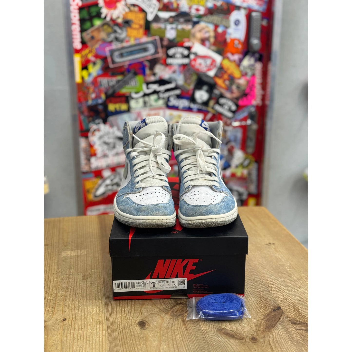 Jordan 1 Retro High Hyper Royal UK 8