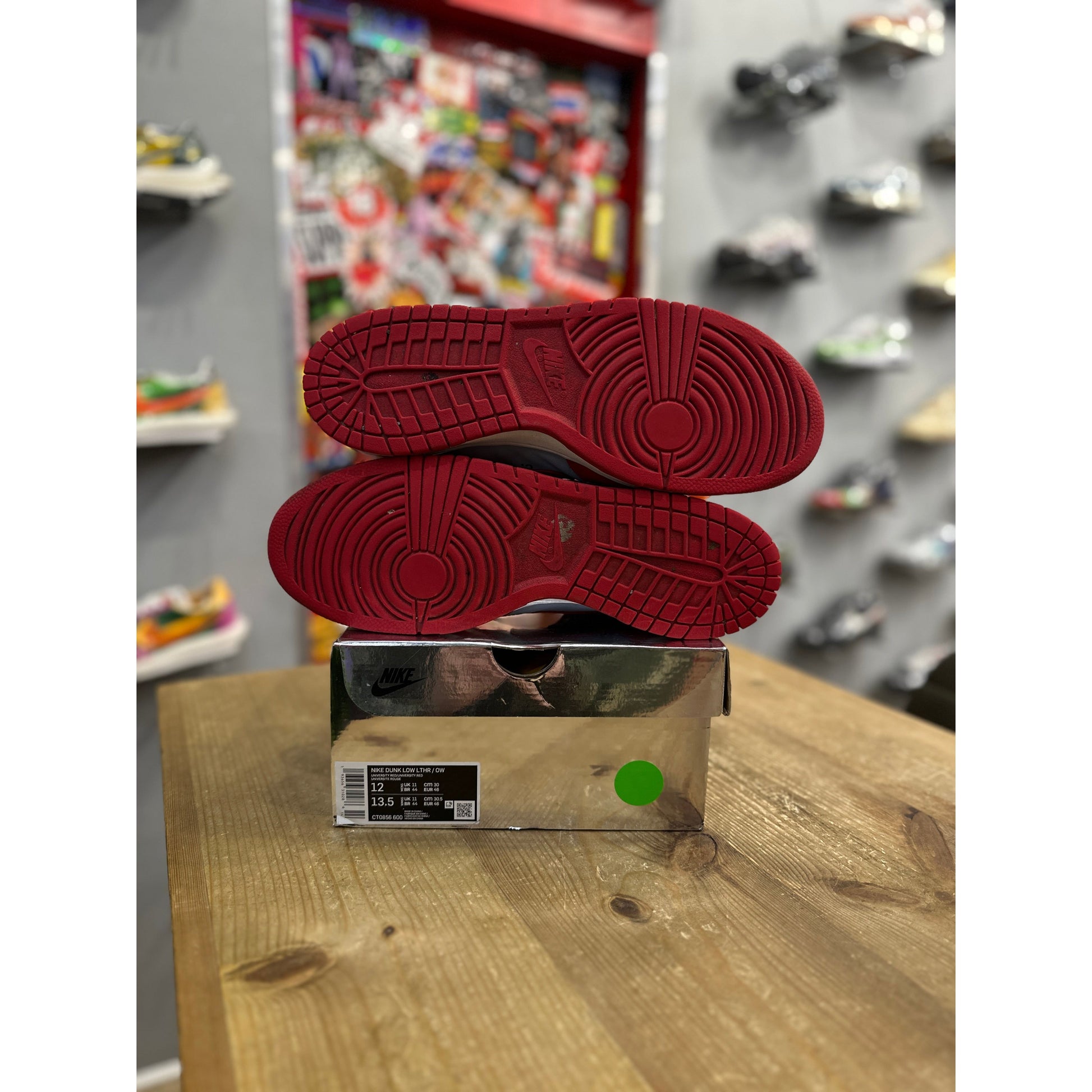 Dunk Low Off White University Red UK 11 Nike KershKicks