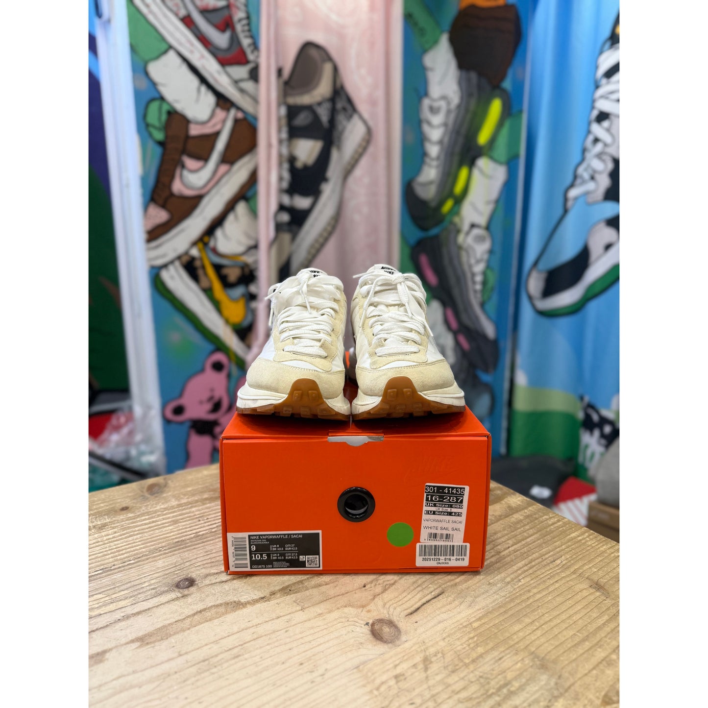 Nike x Sacai Vapourwaffle Sail UK8