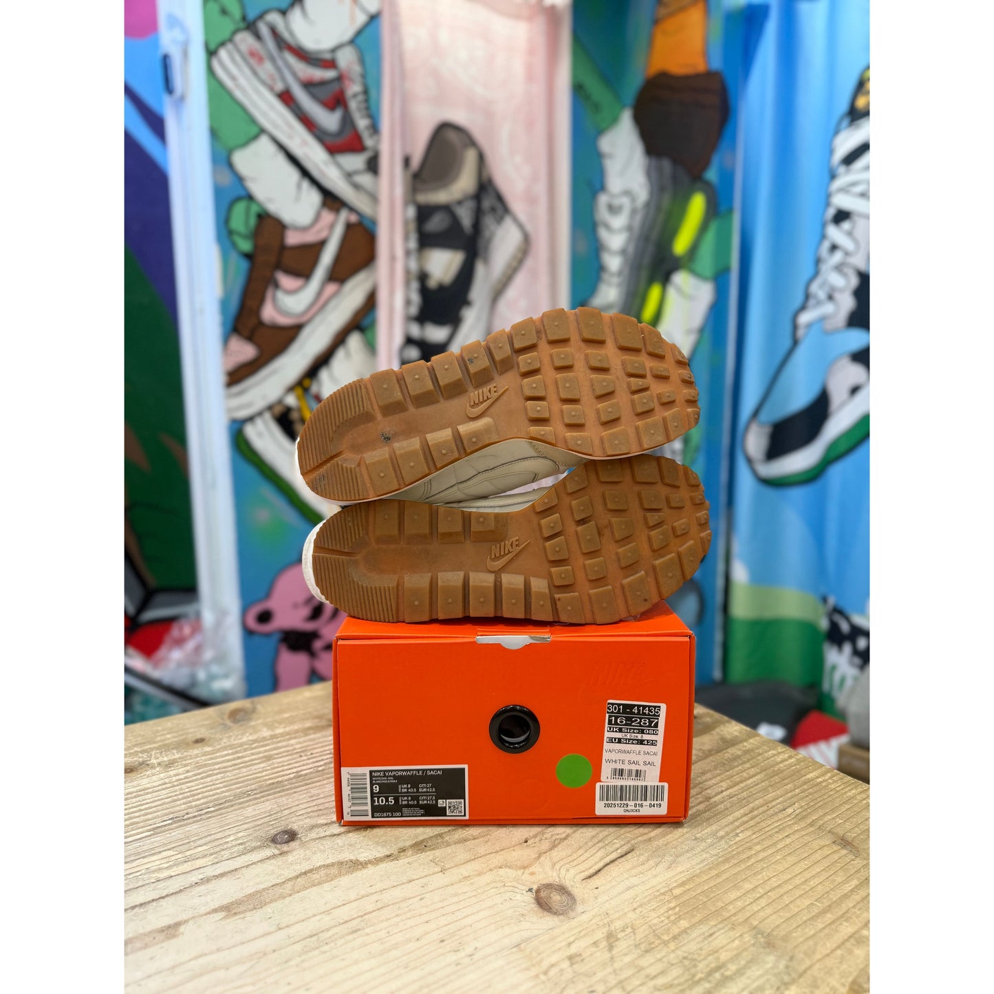 Nike x Sacai Vapourwaffle Sail UK8