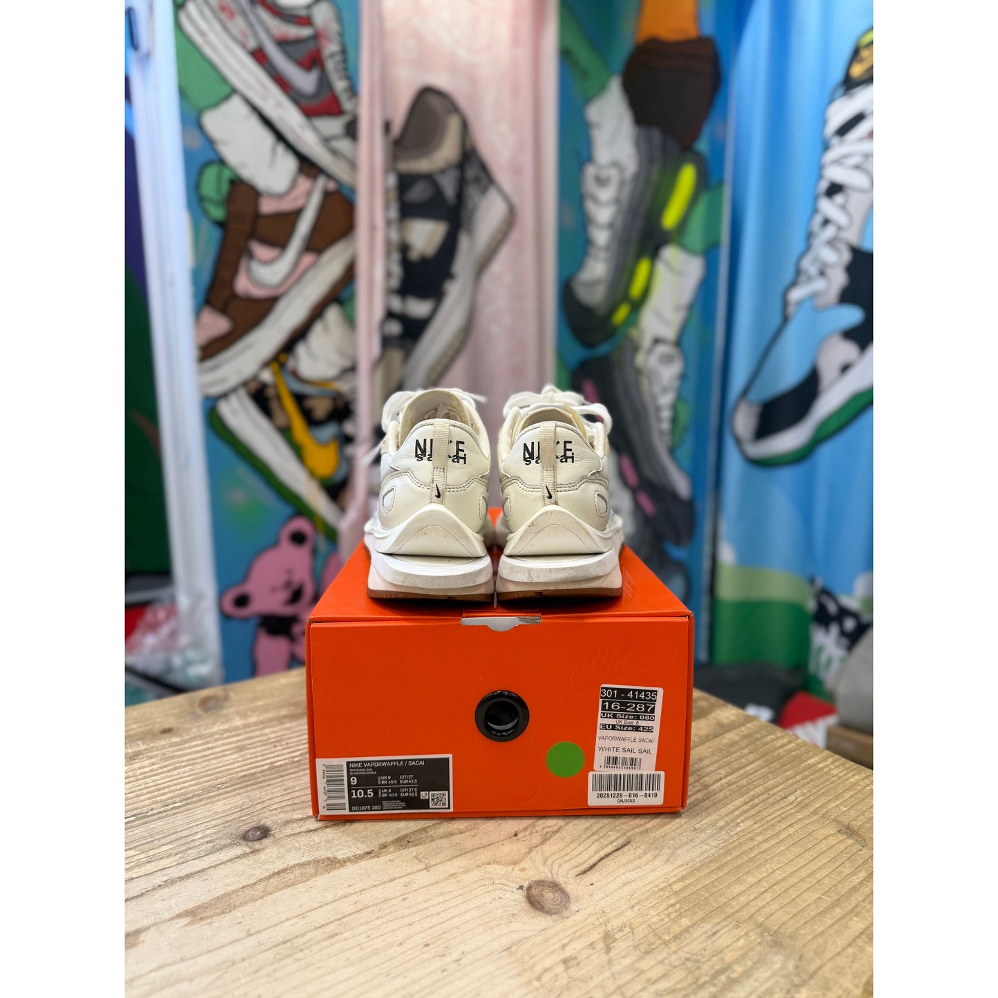 Nike x Sacai Vapourwaffle Sail UK8