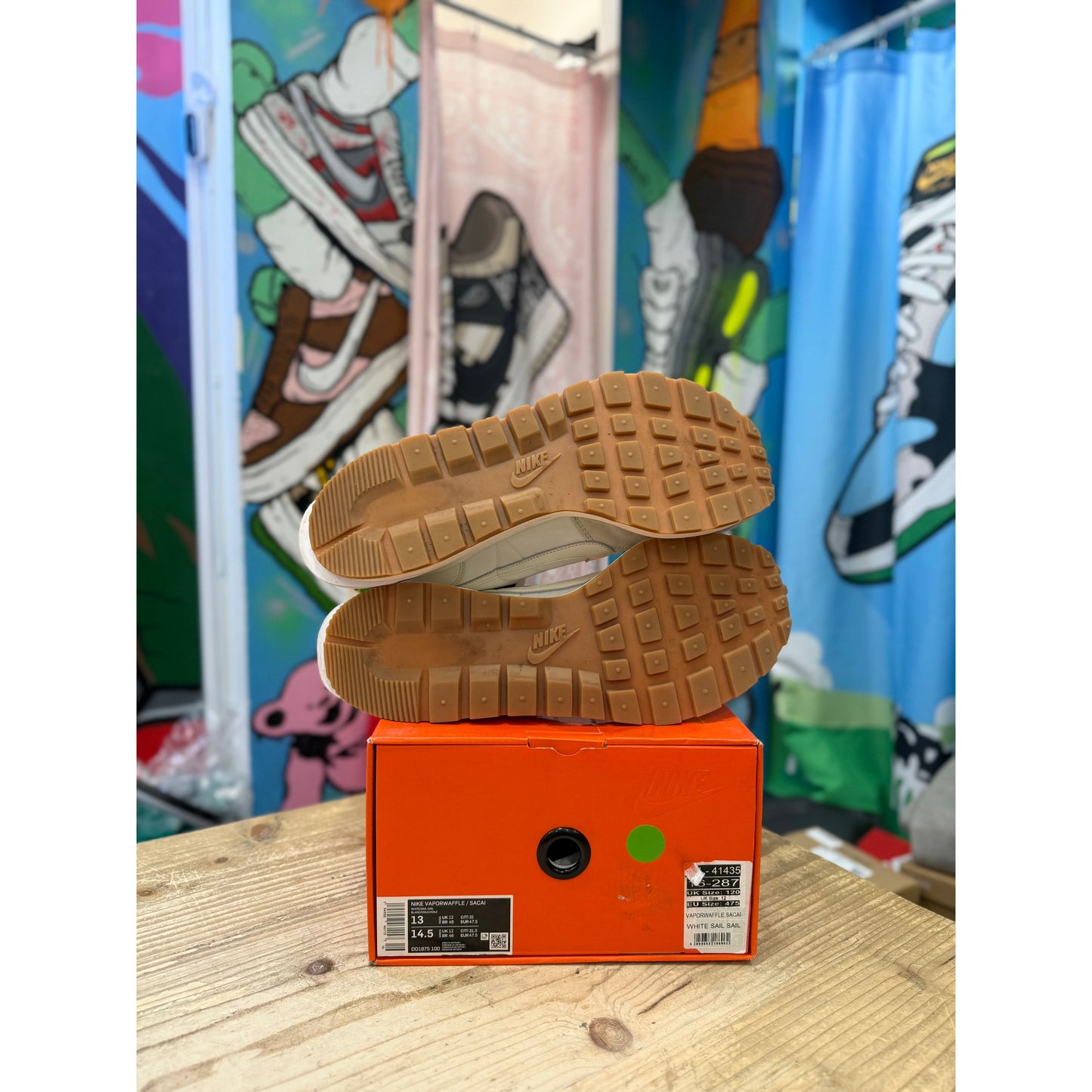 Nike x Sacai Vapourwaffle Sail UK12