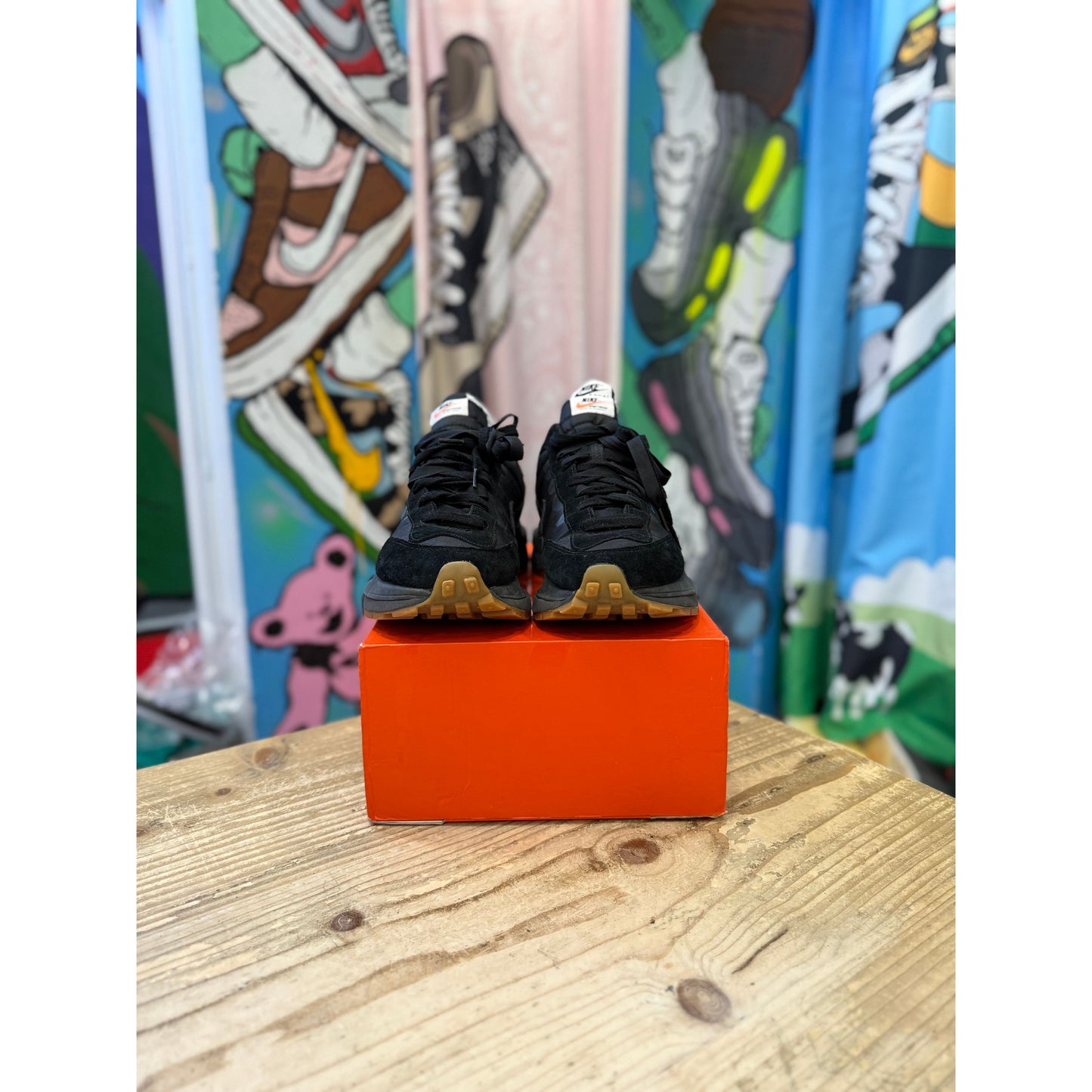 Nike Sacai Vapourwaffle Black Gum UK 8.5