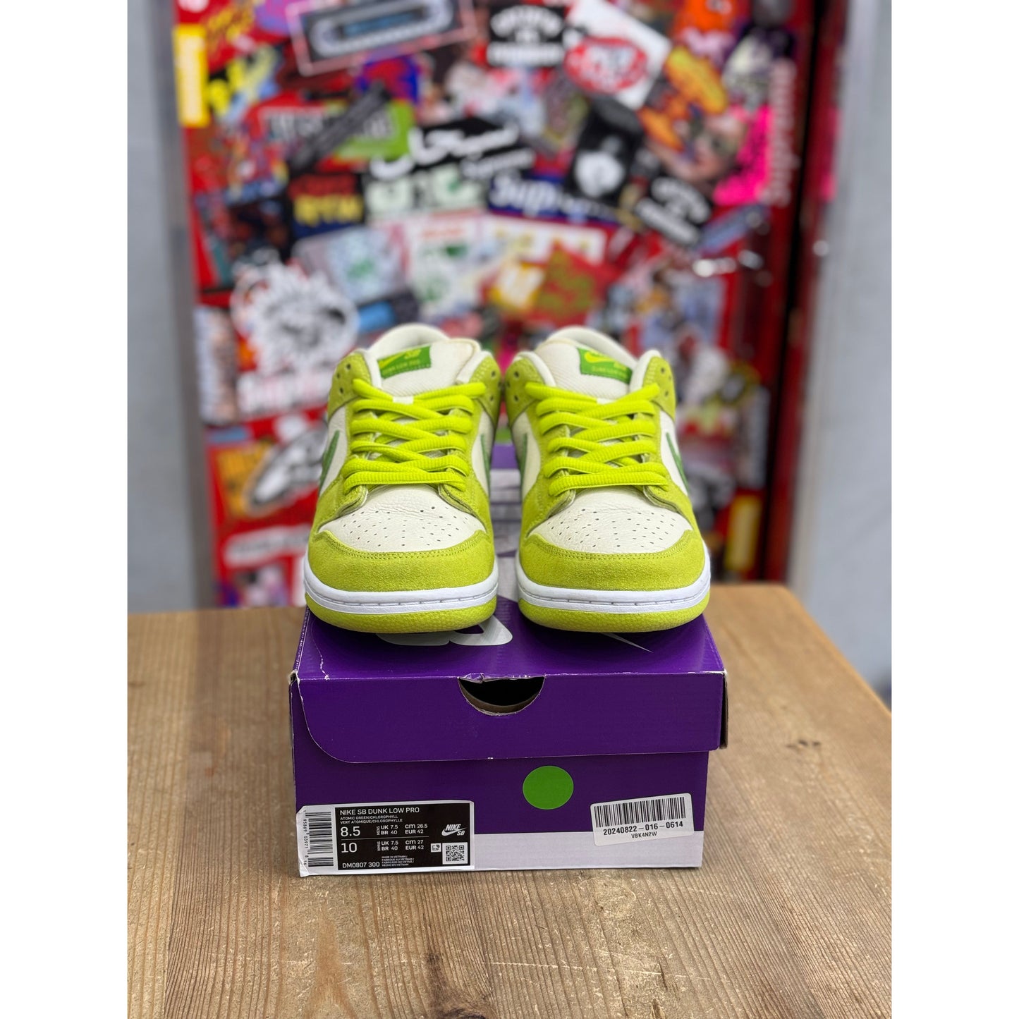 Nike SB Dunk Low Green Apple UK 7.5