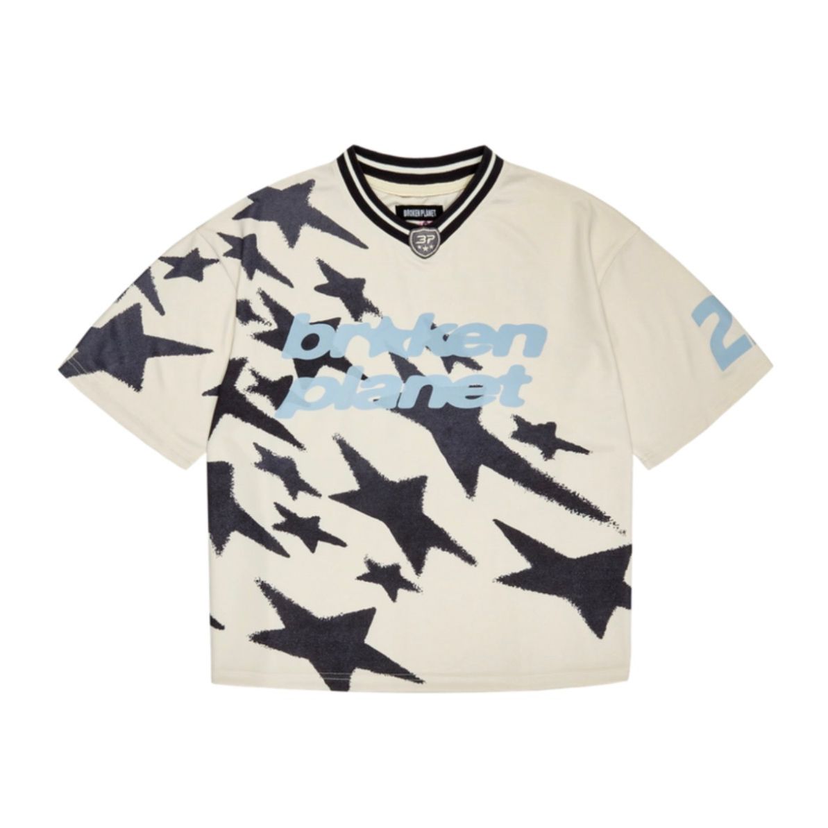 BPM ALLSTARS FOOTBALL JERSEY VANILLA WHITE SKY BLUE