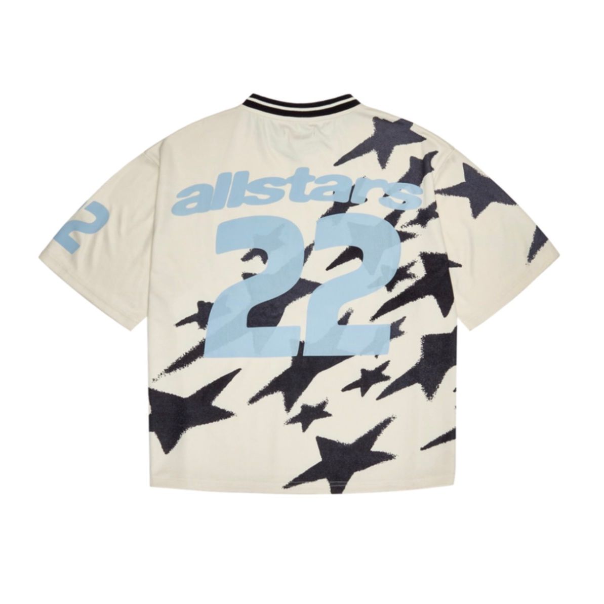 BPM ALLSTARS FOOTBALL JERSEY VANILLA WHITE SKY BLUE