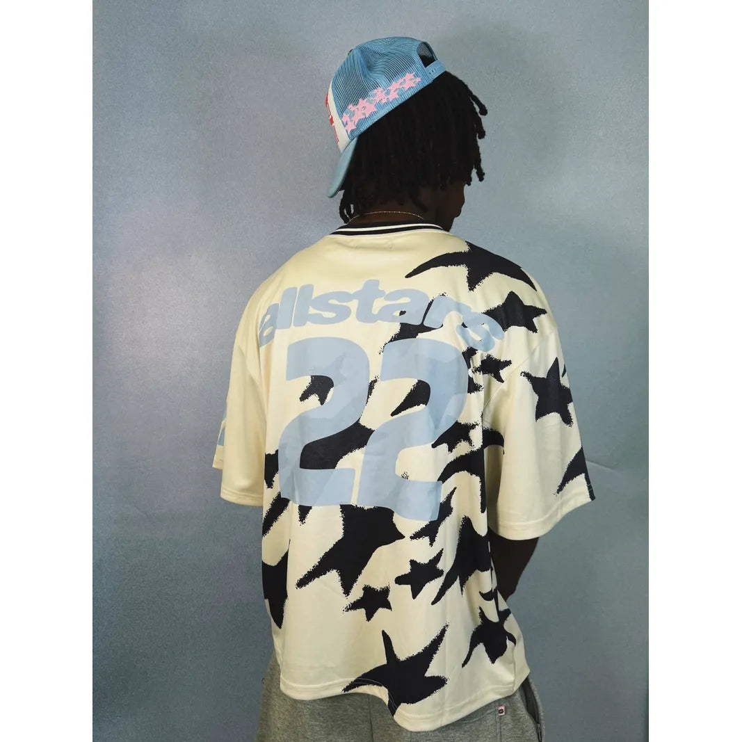 BPM ALLSTARS FOOTBALL JERSEY VANILLA WHITE SKY BLUE