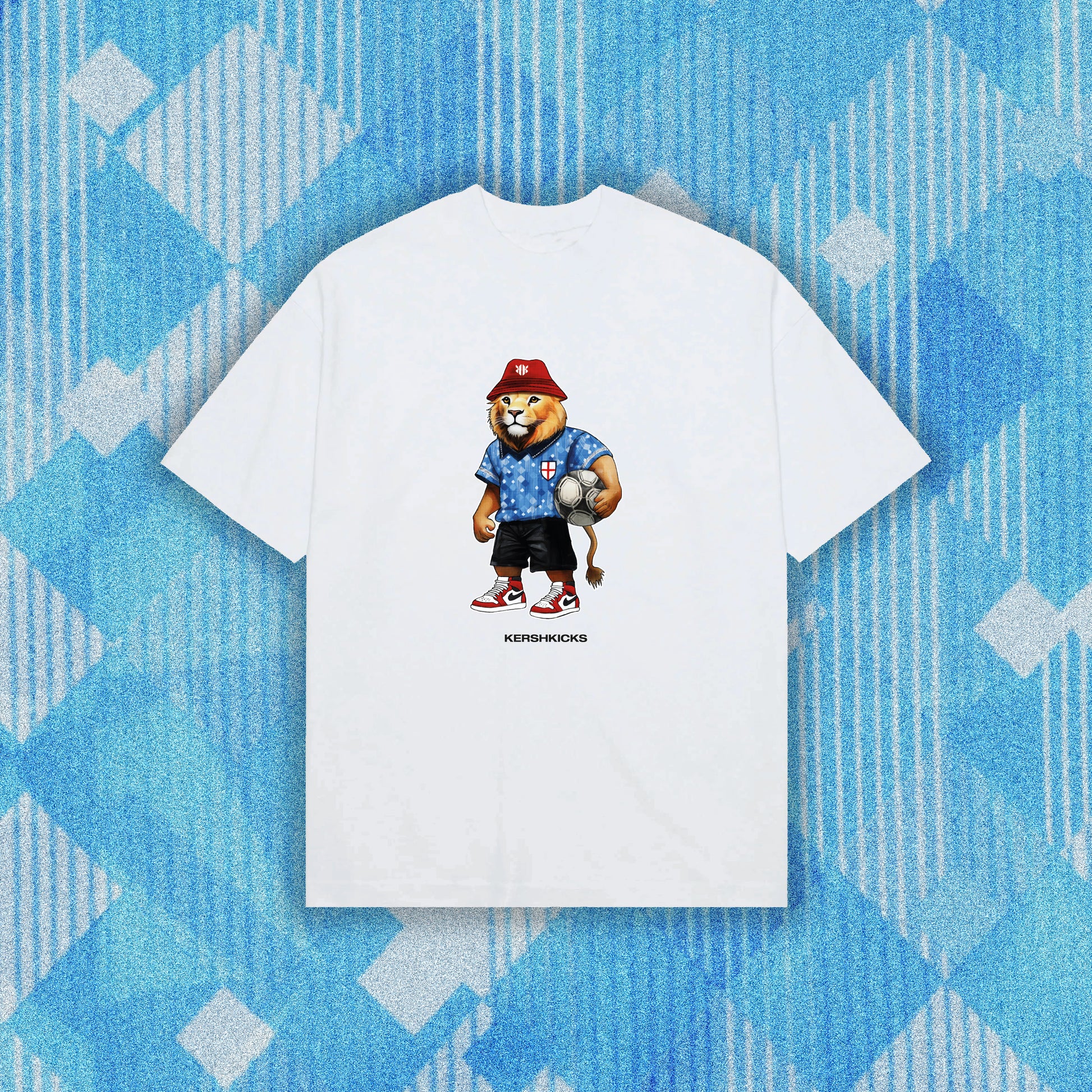 England Lion Tee White by KershKicks in Uncategorized. Available at KershKicks for £10.00. A must-have for fans of KershKicks looking to elevate their style with this T-Shirt.