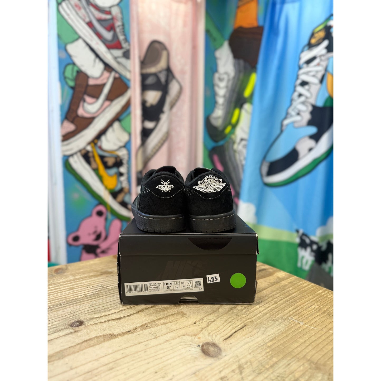 Jordan 1 Low Travis Scott Black Phantom UK 7.5.