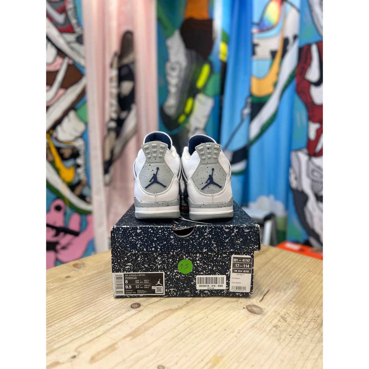 Jordan 4 Midnight Navy UK7.5