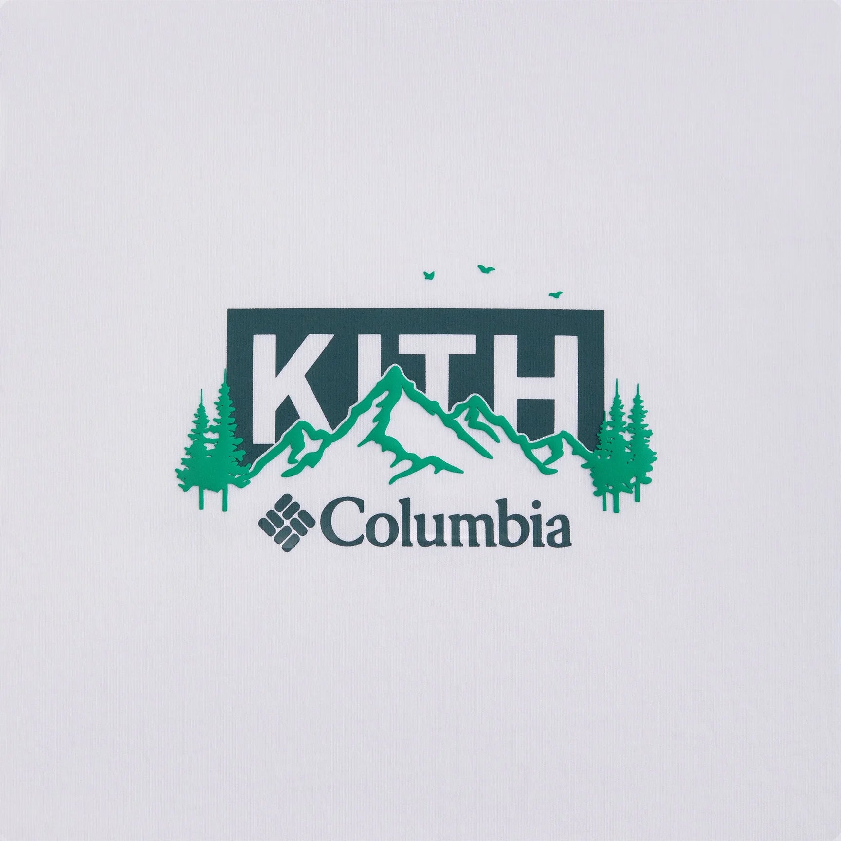 Kith x Columbia Landscape Classic Logo Tee Stadium by Kith in Clothing. Available at KershKicks for £115.00. A must-have for fans of Kith looking to elevate their style with this T-Shirt.