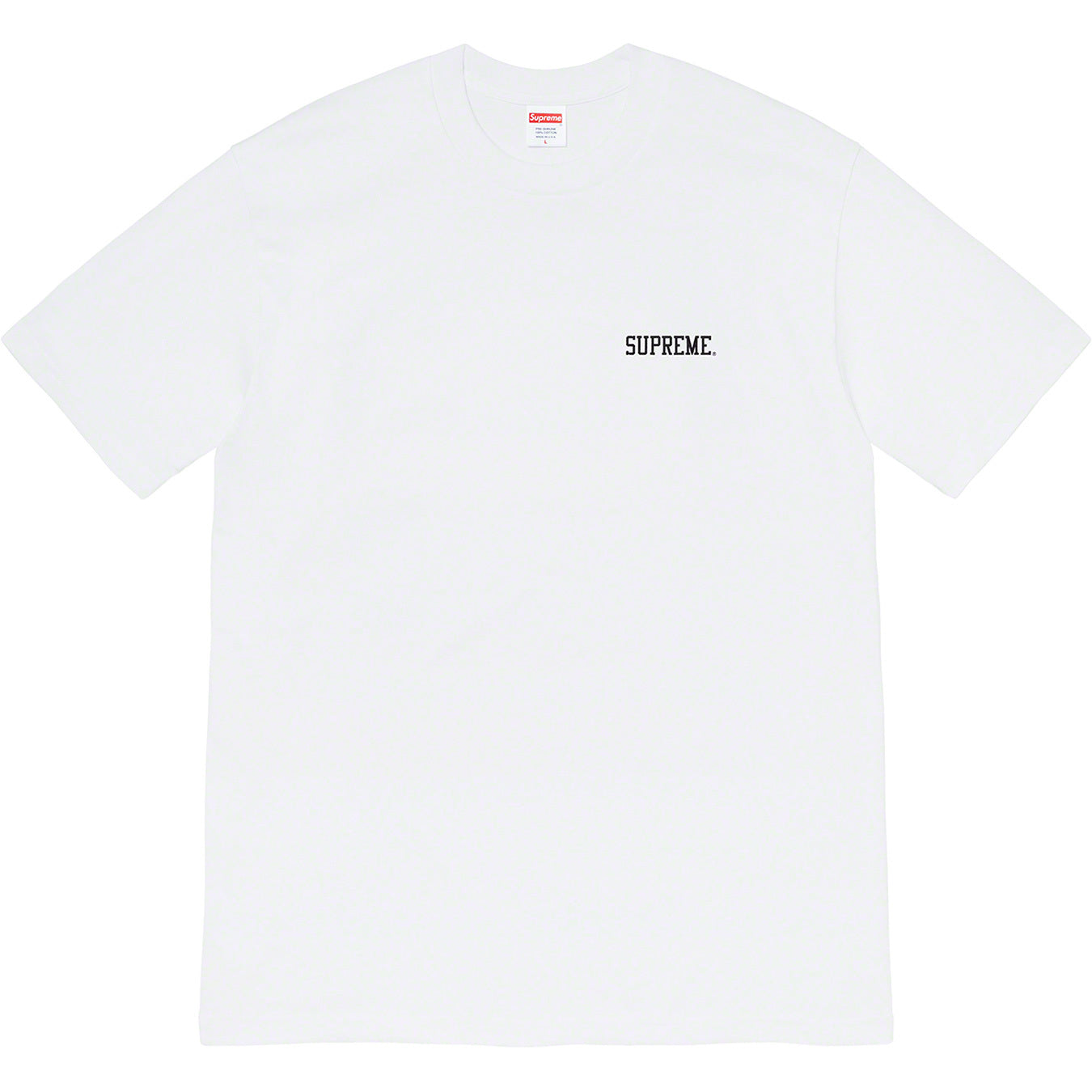 Supreme Lamborghini Tee - White by Supreme in . Available at KershKicks for £110.00. A must-have for fans of Supreme looking to elevate their style with this T-Shirt.