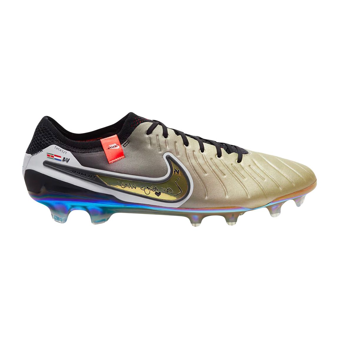 Nike Tiempo Legend x Elite Golden Touch x VVD FG by Nike in Shoes. Available at KershKicks for £475.00. A must-have for fans of Nike looking to elevate their style with this Shoes.