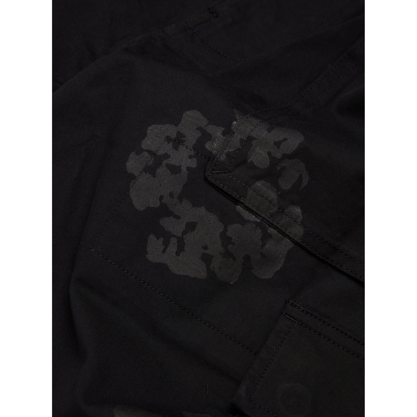 Denim Tears Mono Wreath Cargo Short Black