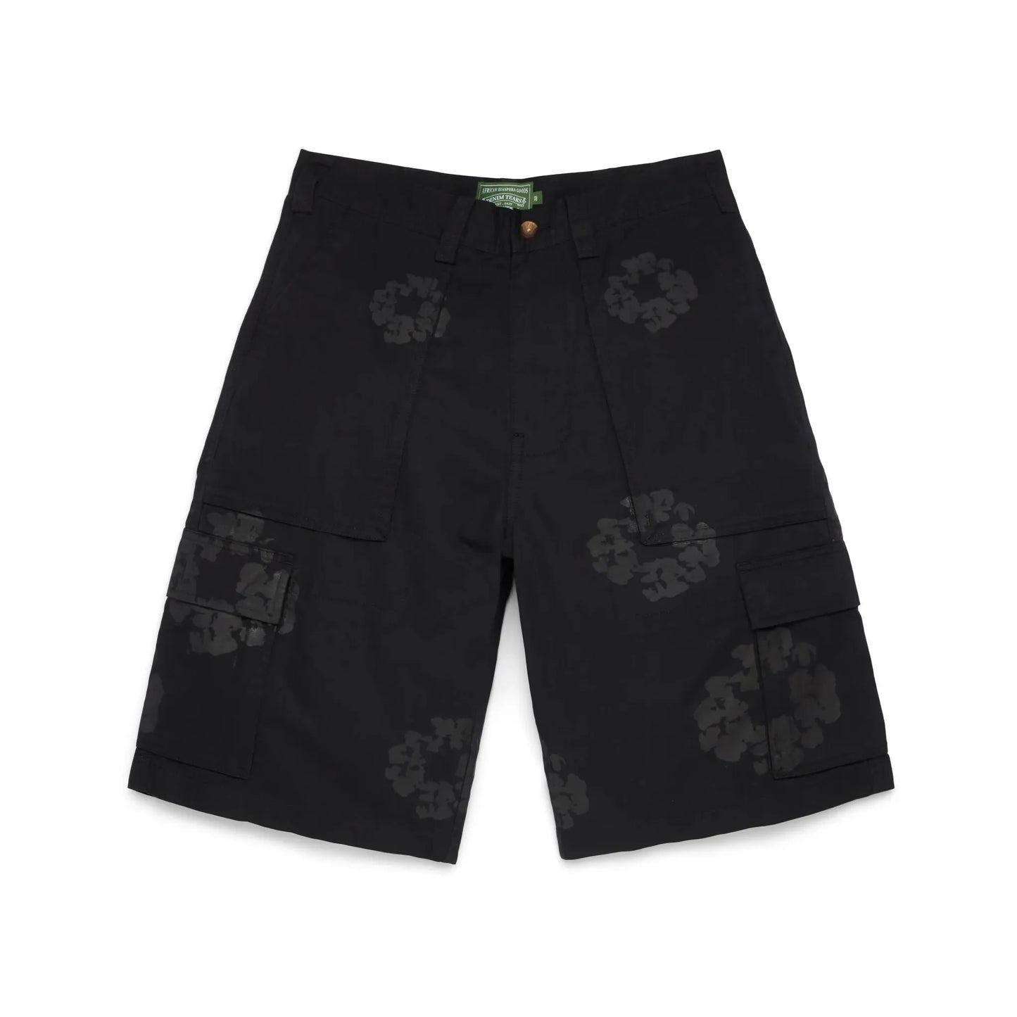 Denim Tears Mono Wreath Cargo Short Black