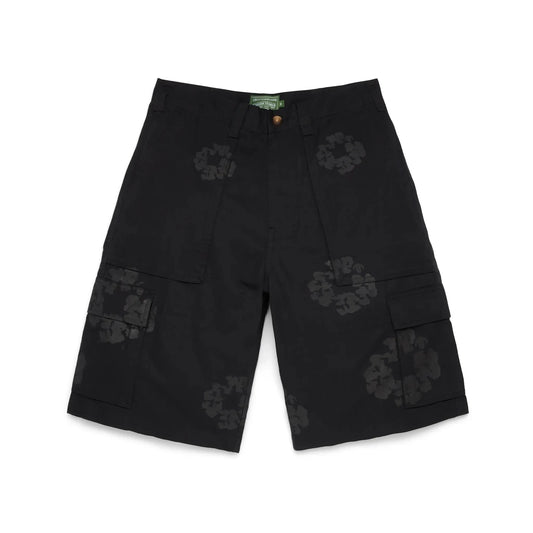 Denim Tears Mono Wreath Cargo Short Black