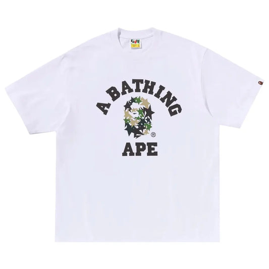 BAPE Sta College Relaxed Fit Tee White