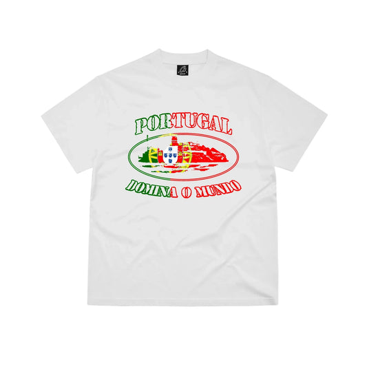 Corteiz Portugal Alcatraz Tee White
