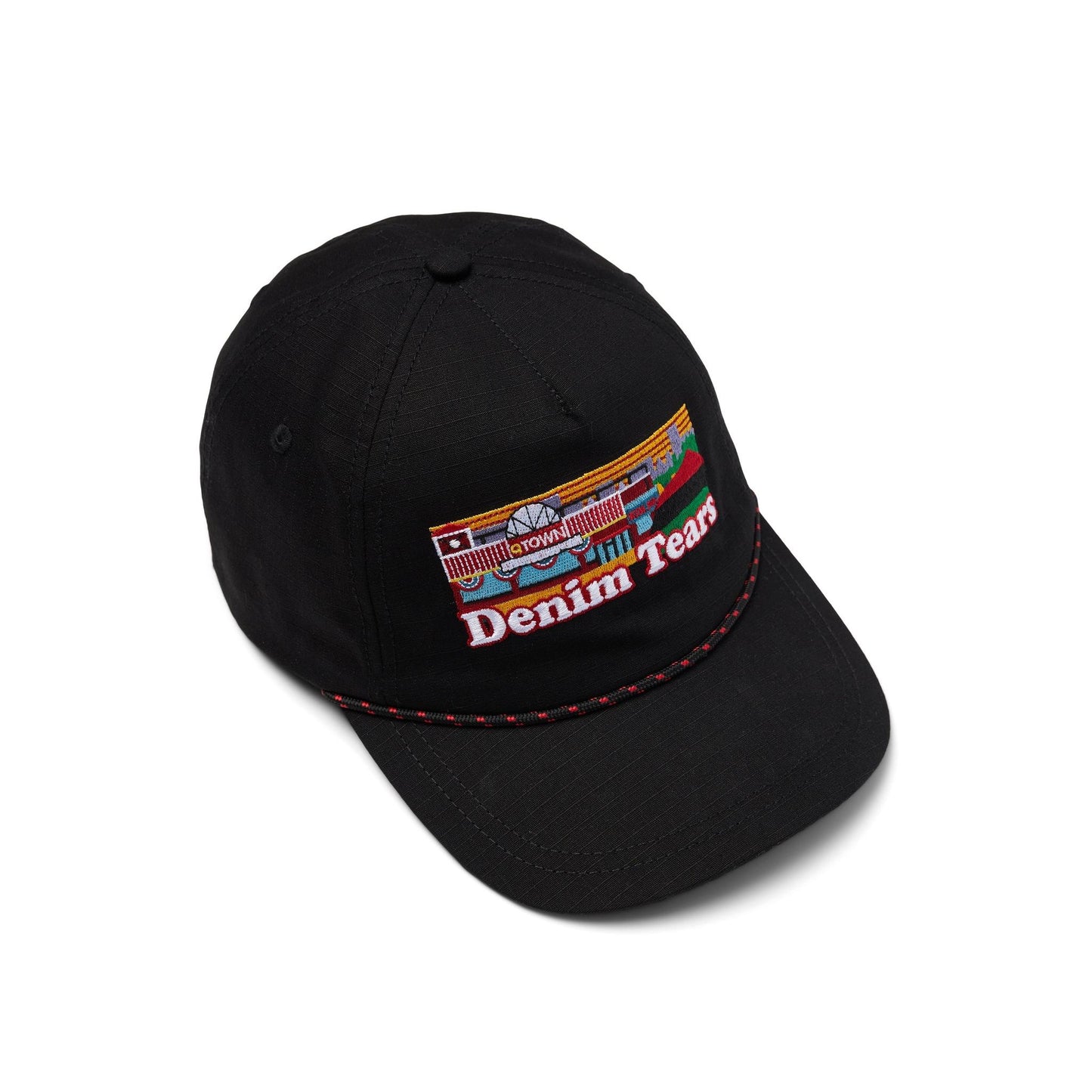 Denim Tears Q Town Cap Black