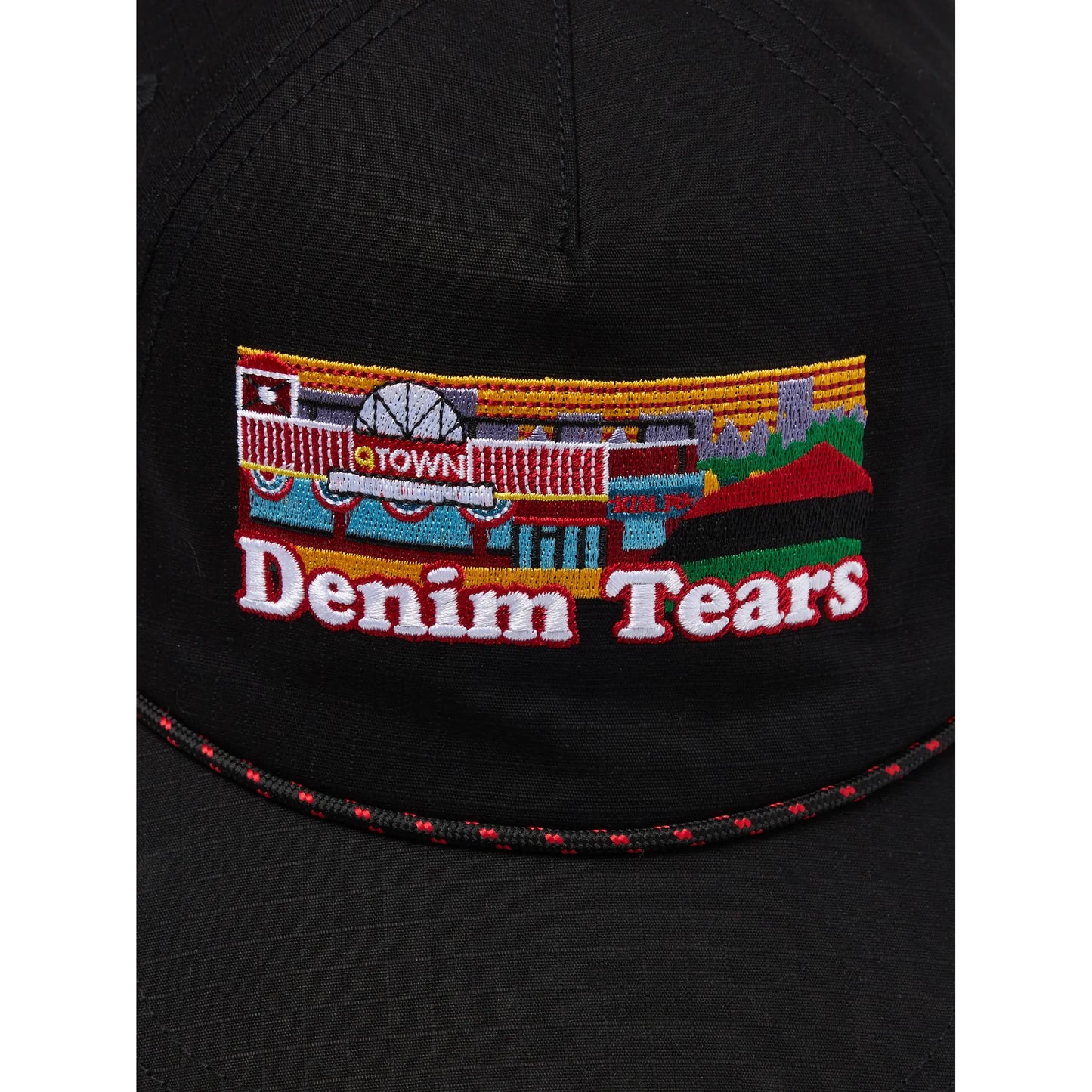 Denim Tears Q Town Cap Black