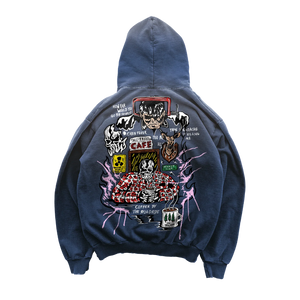Warren Lotas Roadside Coffee Hoodie - Faded Peony | Warren Lotas