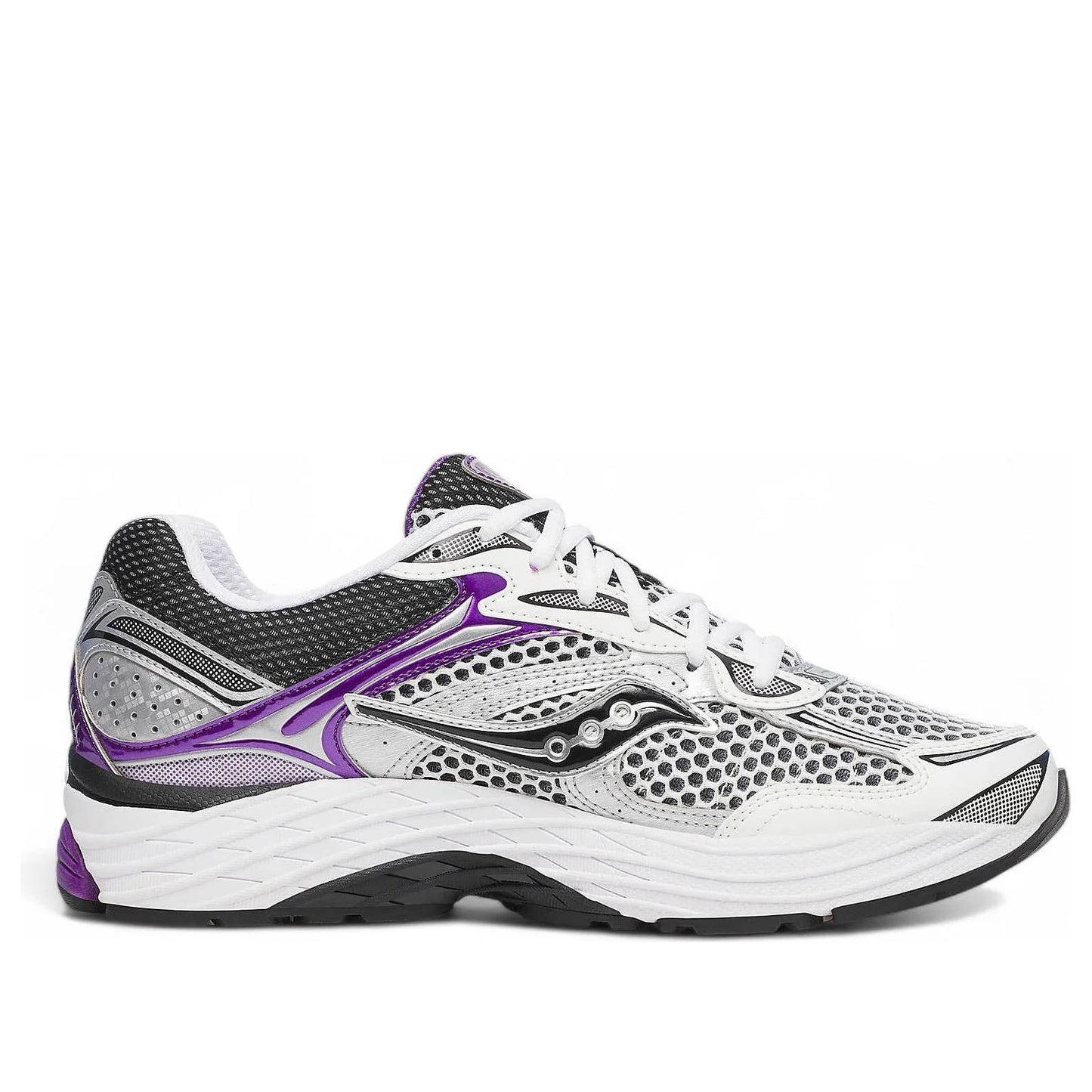 Saucony ProGrid Omni 9 White Black Silver Purple