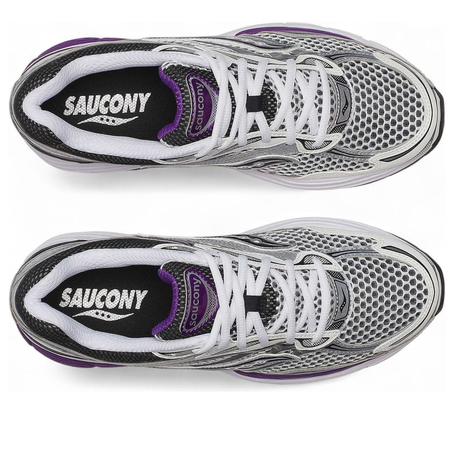 Saucony ProGrid Omni 9 White Black Silver Purple