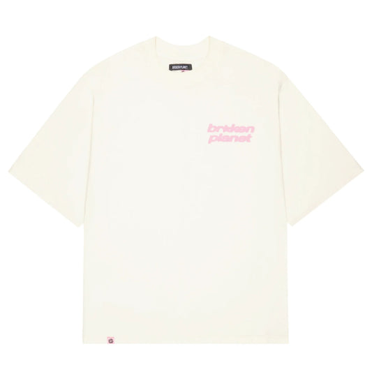 Broken Planet Star Logo T-Shirt Vanilla White