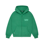 Broken Planet Star Logo Zip Up Hoodie Green
