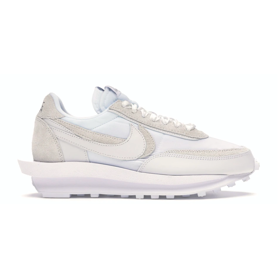 nike waffle sacai white grey