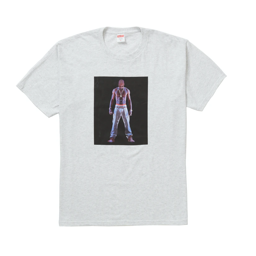 Supreme Tupac Hologram Tee Ash Grey