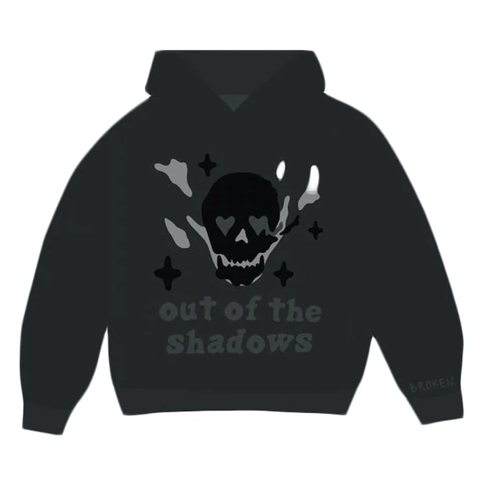 Broken Planet Market Out of the Shadows Hoodie Soot Black
