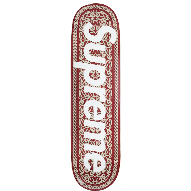 Supreme Celtic Knot Skateboard Deck Red