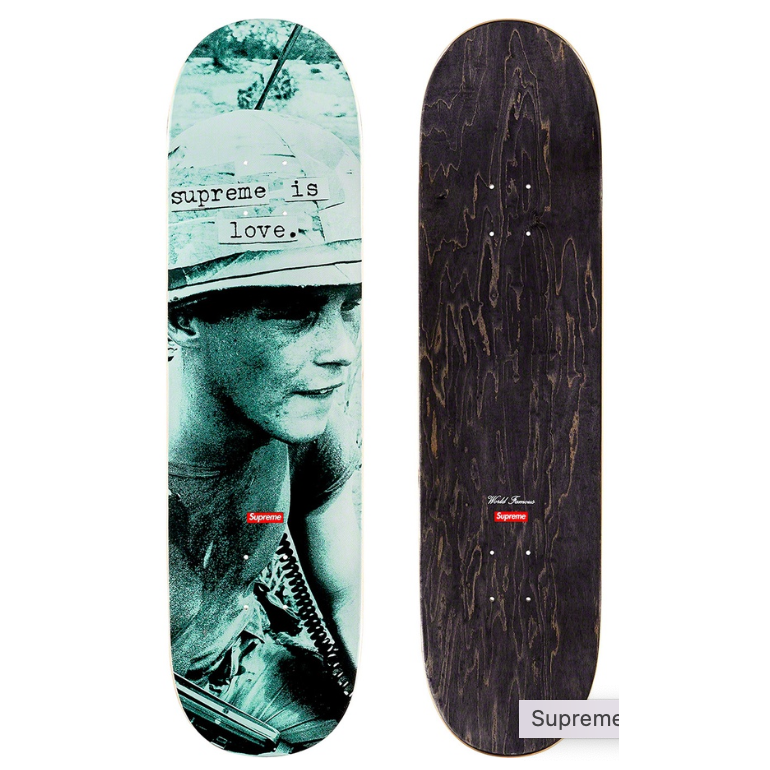 Supreme Is Love Skateboard Deck Teal