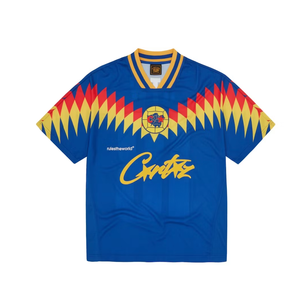 ウェア corteiz soccer jersey Corteiz Club RTW Football Jersey Men's Blue | Corteiz | KershKicks