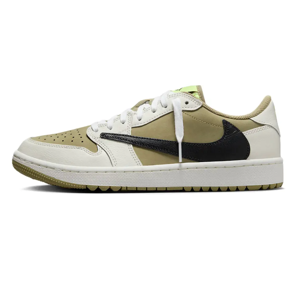Travis Scott Air Jordan 1 Low Golf Olive Black