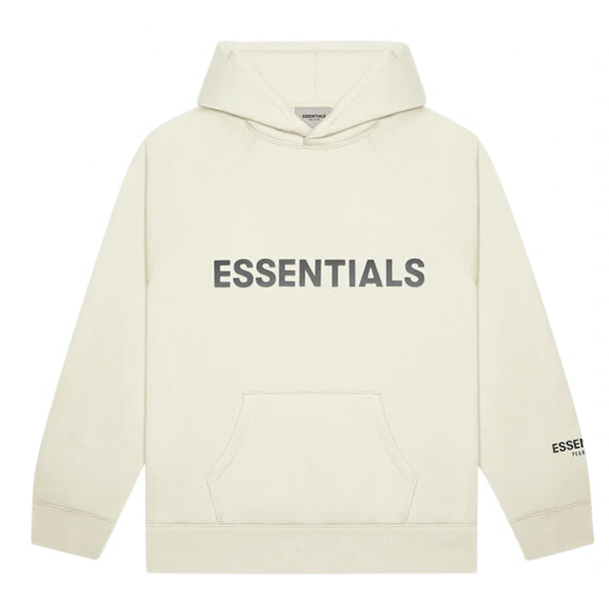 Fear of God Essentials Pullover Hoodie Applique Logo Buttercream