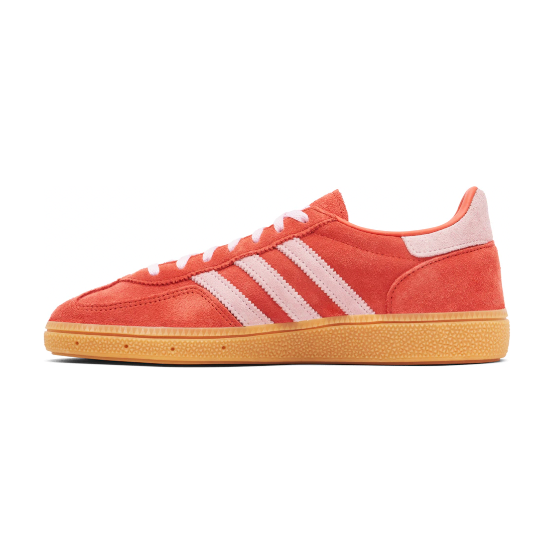 adidas Handball Spezial Bright Red Clear Pink (Women's) by Adidas in Shoes. Available at KershKicks for £140.00. A must-have for fans of Adidas looking to elevate their style with this Shoes.