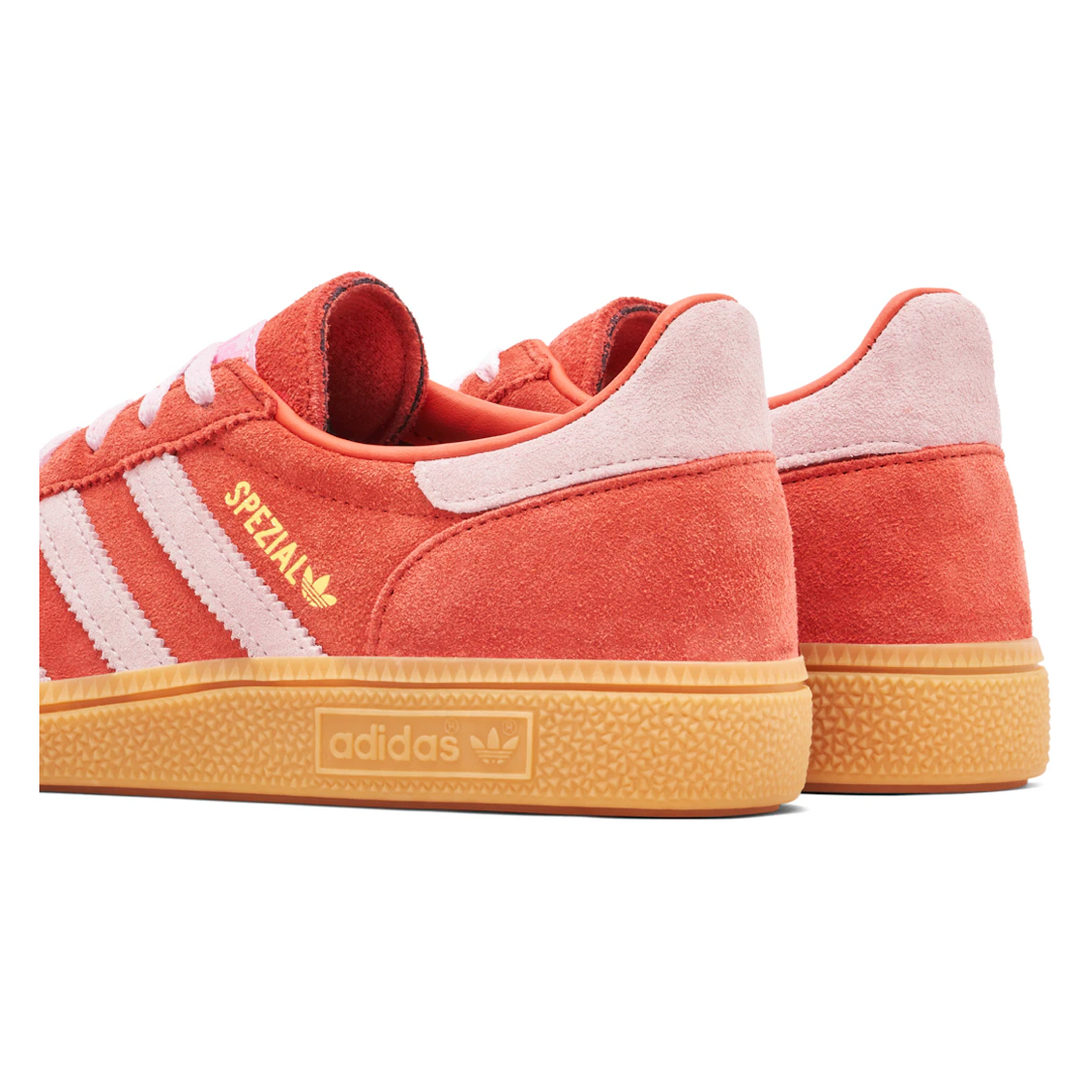 adidas Handball Spezial Bright Red Clear Pink (Women's) by Adidas in Shoes. Available at KershKicks for £140.00. A must-have for fans of Adidas looking to elevate their style with this Shoes.