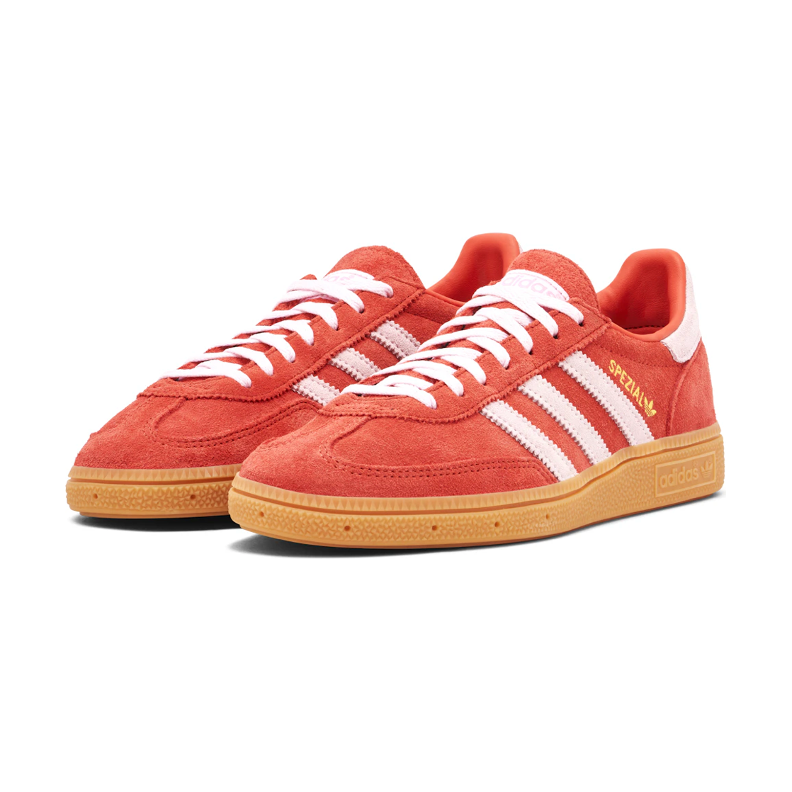 adidas Handball Spezial Bright Red Clear Pink (Women's) by Adidas in Shoes. Available at KershKicks for £140.00. A must-have for fans of Adidas looking to elevate their style with this Shoes.