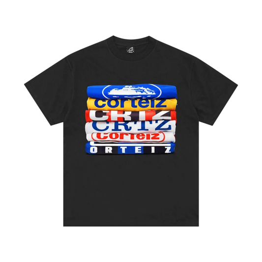 Corteiz Stack Tee Black